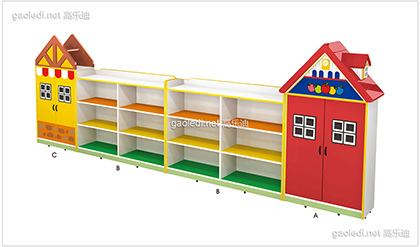 别墅造型玩具柜